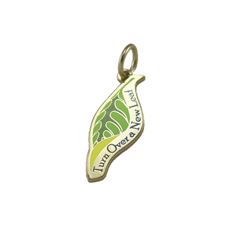 Turn Over a New Leaf Charm