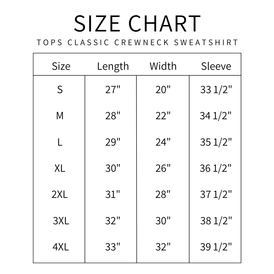 TOPS Small Logo Classic Crewneck Sweatshirt