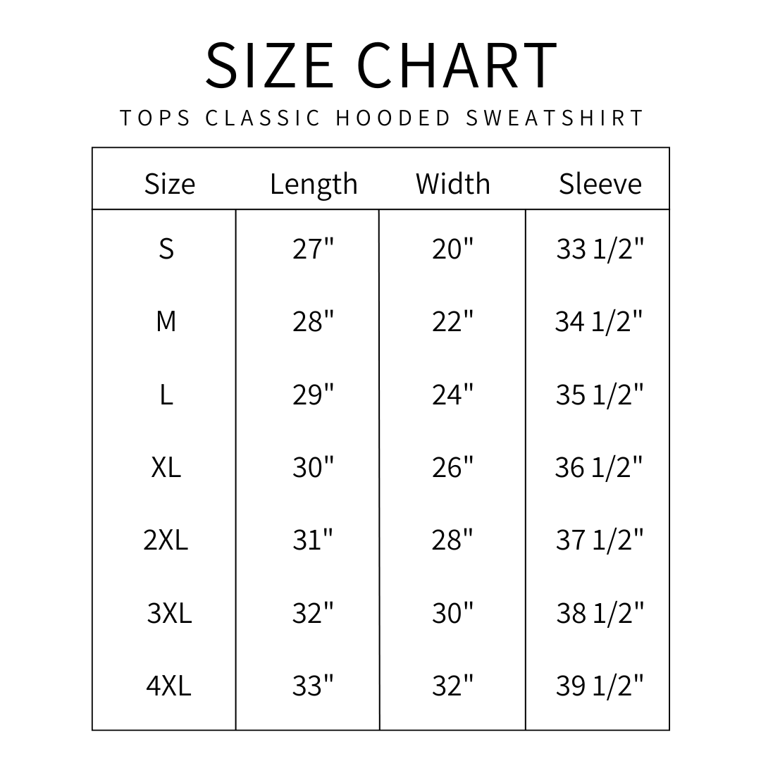 TOPS Large Logo Classic Hooded Sweatshirt
