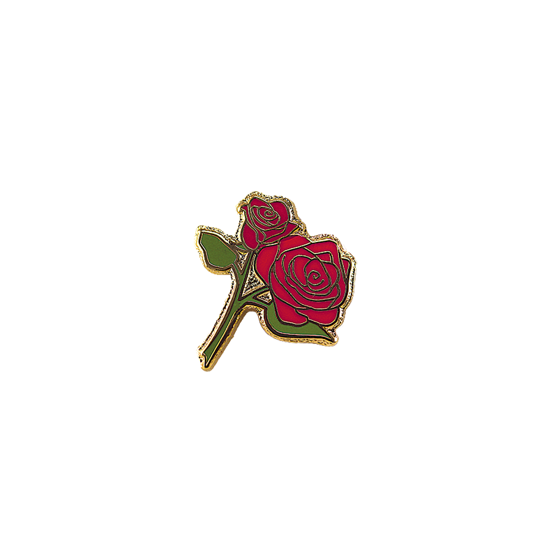 Red Rose Pin