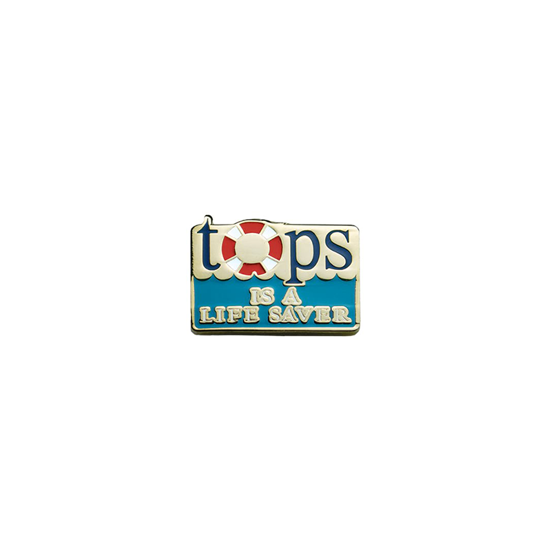TOPS Is a Lifesaver Pin