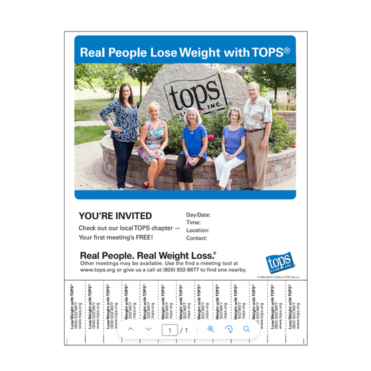 TOPS Invite Poster w/ Pull-Off Tabs